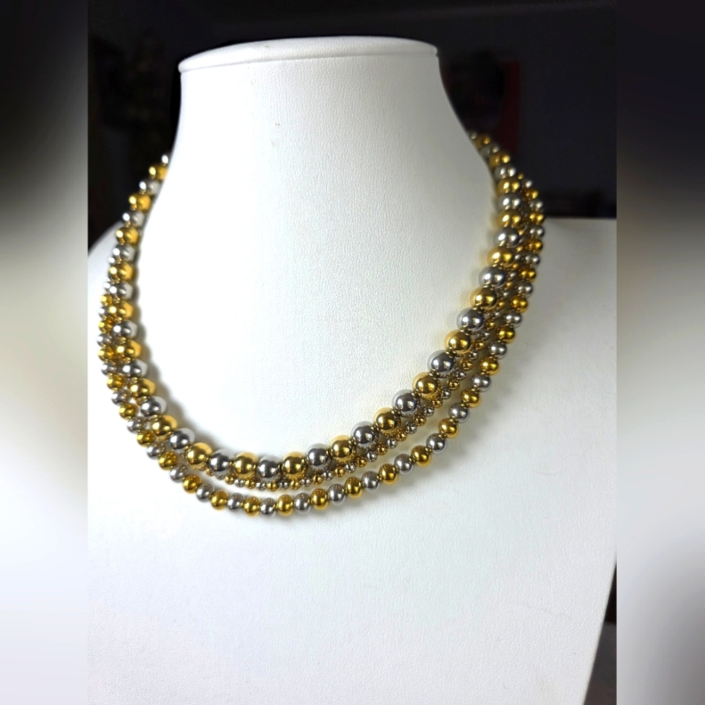 Two-Tone Multi Necklaces - Picture 2 of 4
